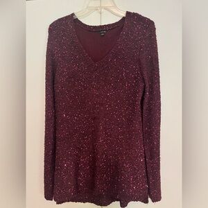 Apt. 9 Burgundy Sequin Sweater